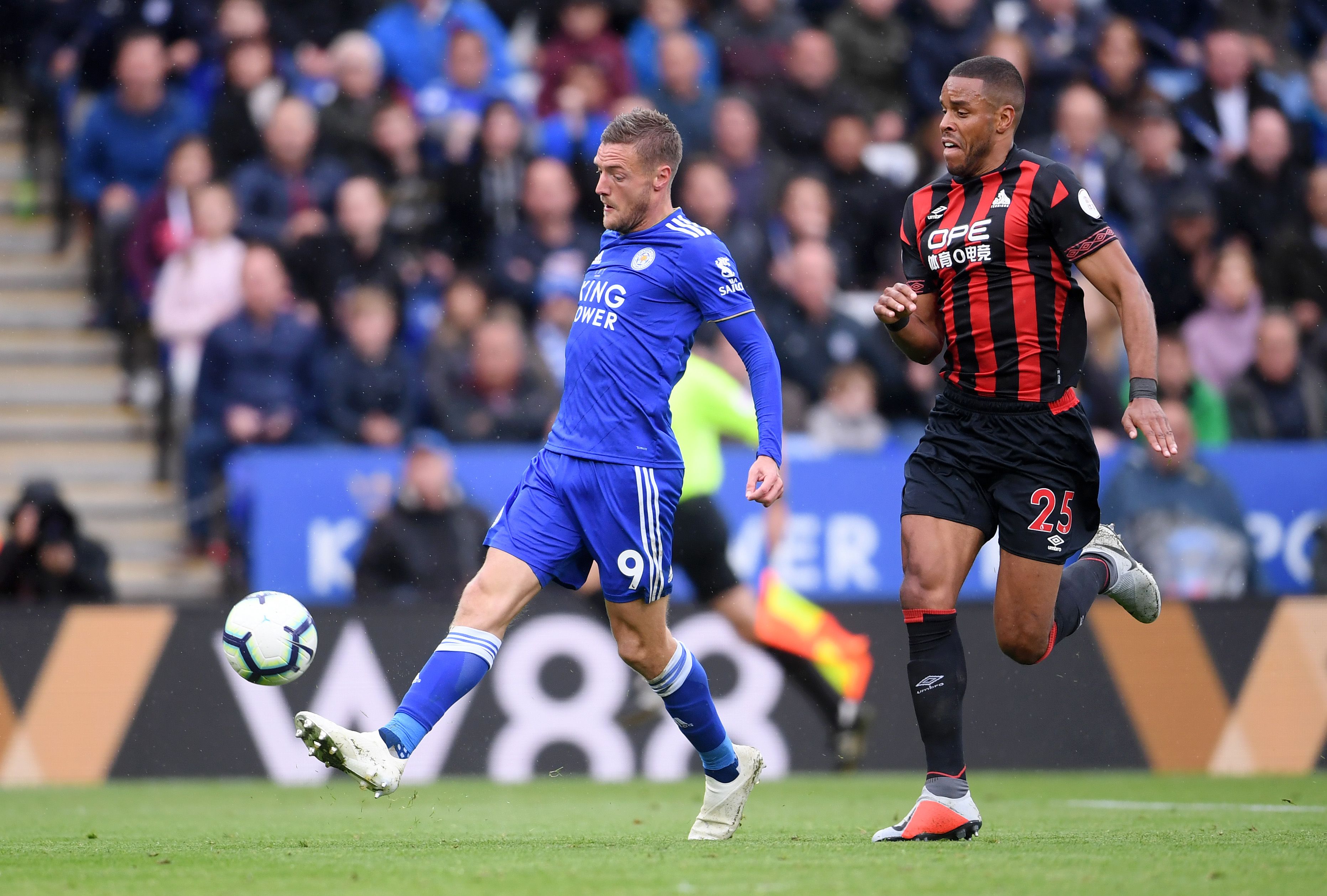 Jamie Vardy & Mathias Jørgensen "Zanka" - Leicester City v Huddersfield Town