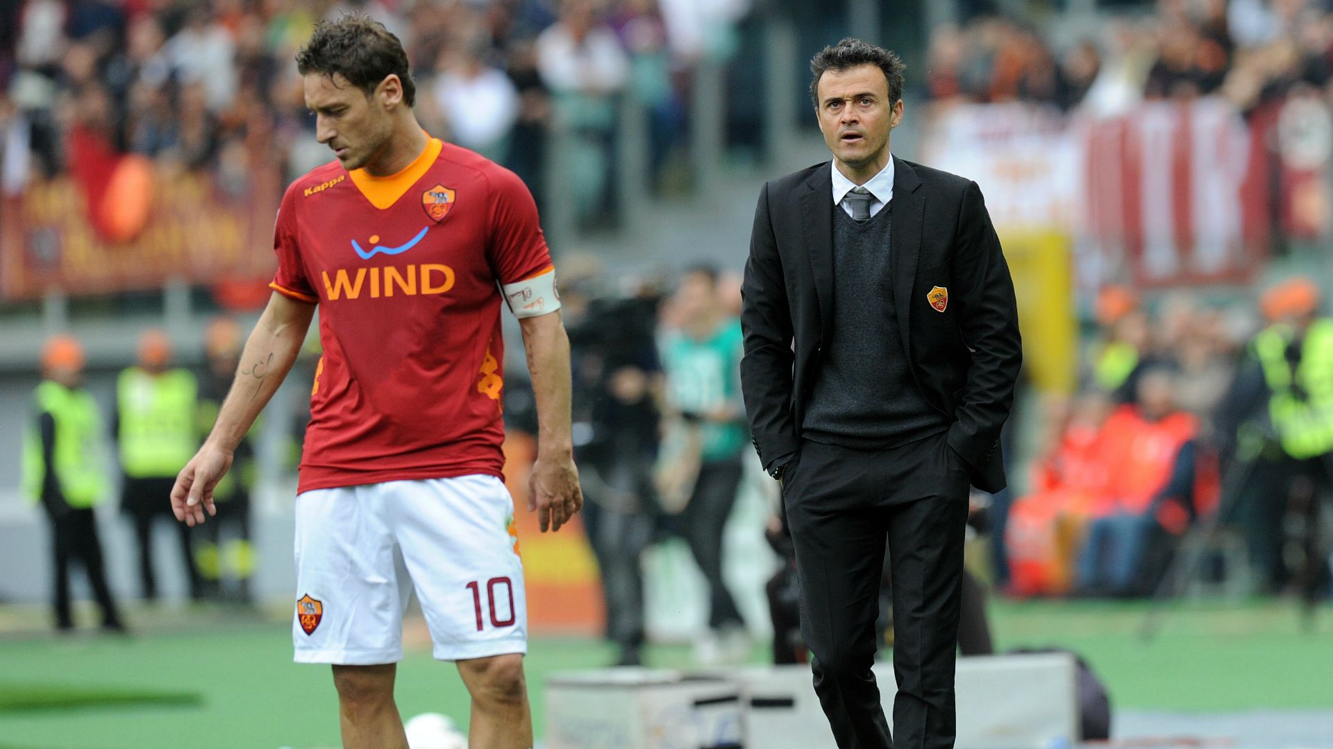 Luis Enrique Francesco Totti Roma