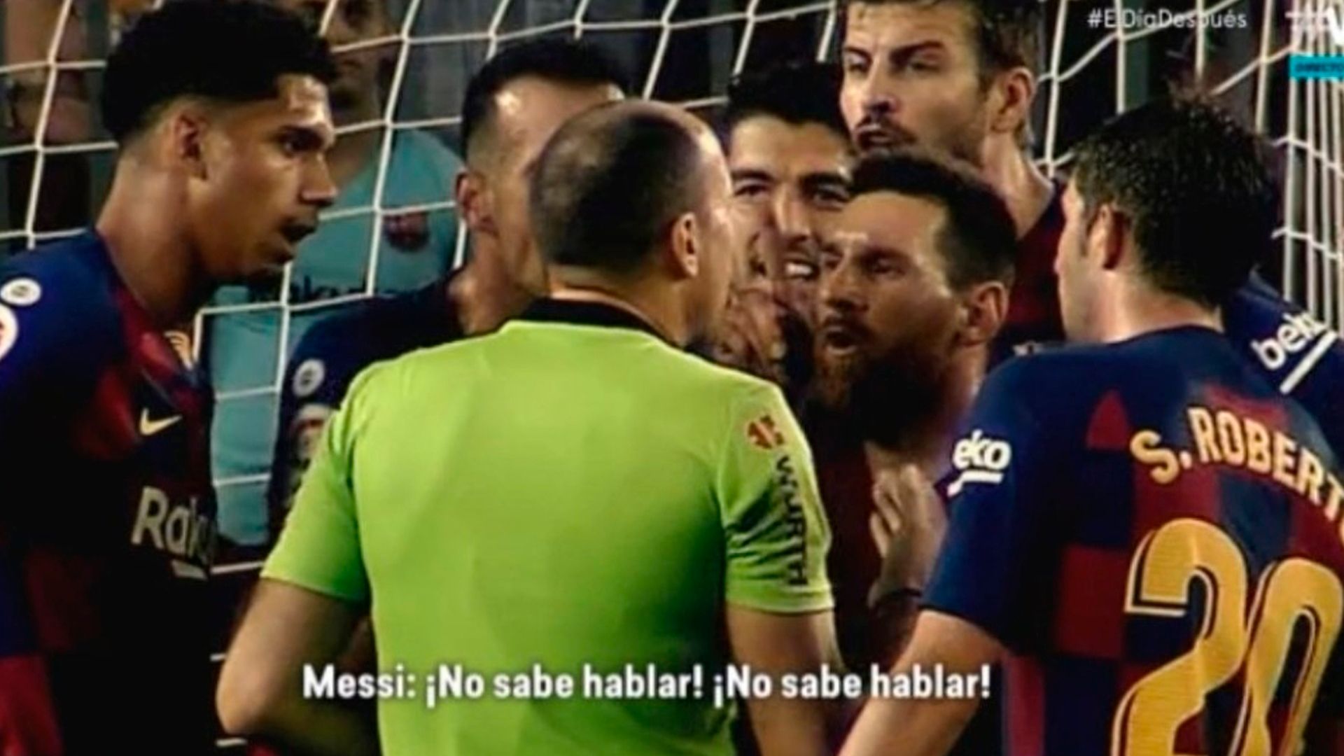 Messi y Mateu Lahoz, Barcelona-Sevilla