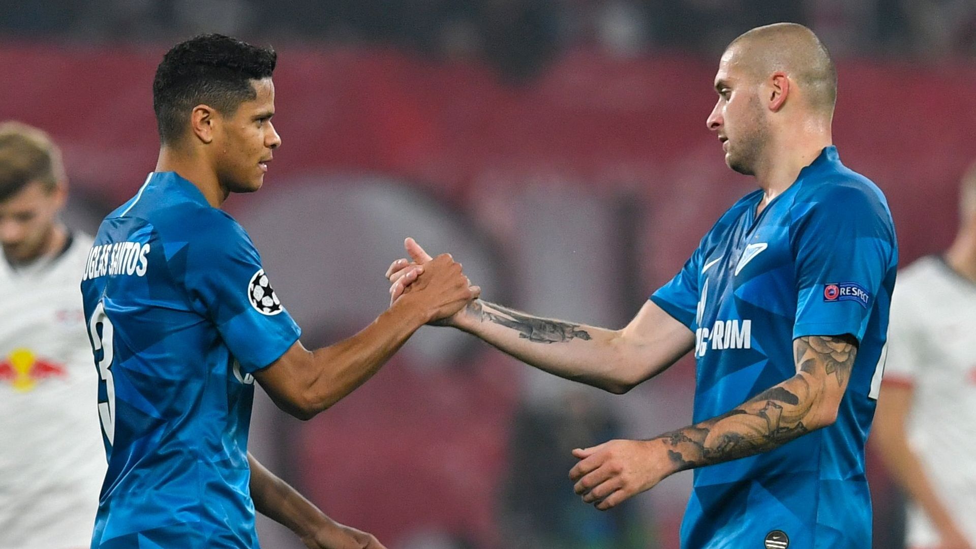 Douglas Santos, Zenit St Petersburg, Yaroslav Rakitskiy vs RB Leipzig
