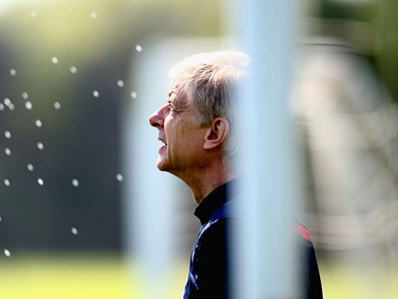 Arsene Wenger Arsenal Training Session 05142014