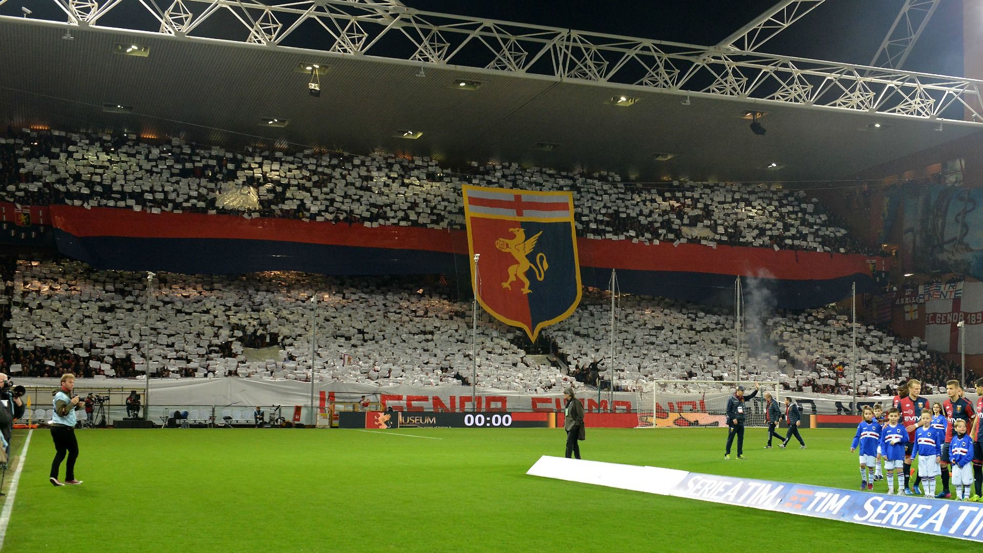 Genoa coreografia Genoa Sampdoria Serie A