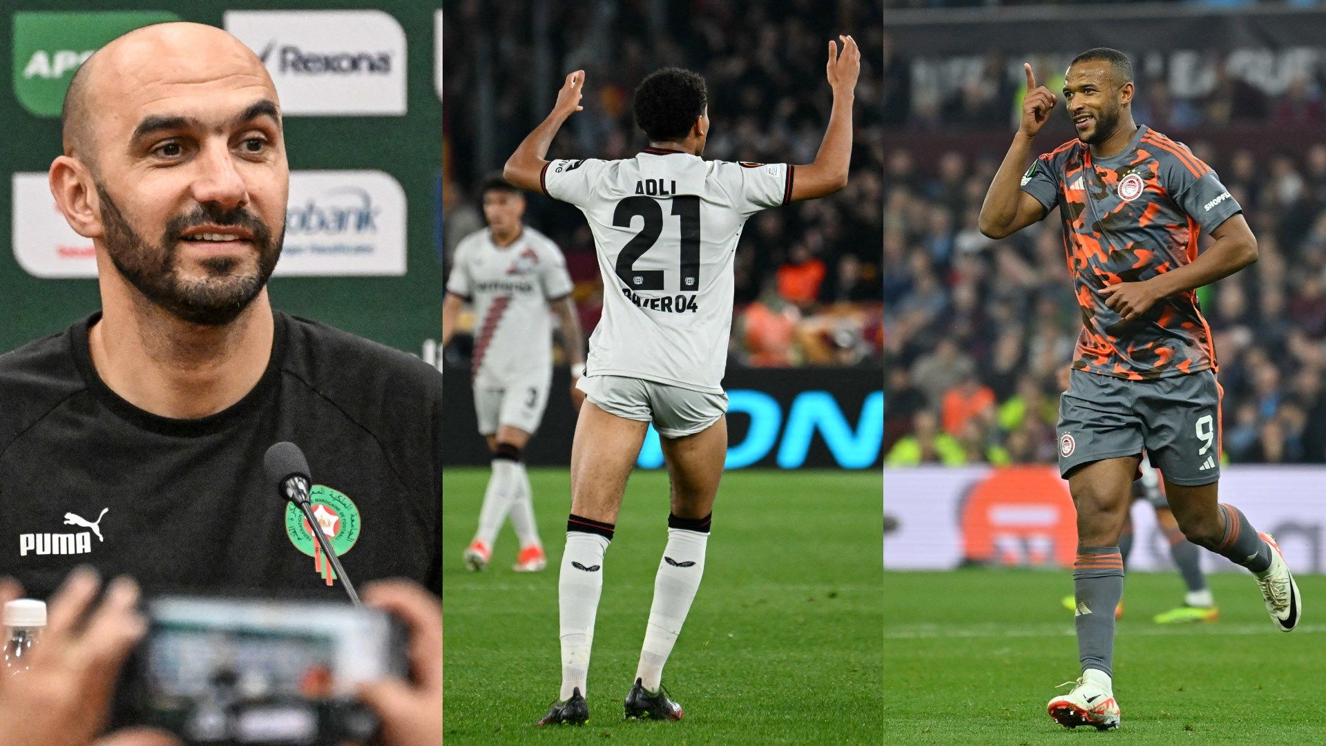 Walid Regragui Ayoub El Kaabi Amine Adli 2024