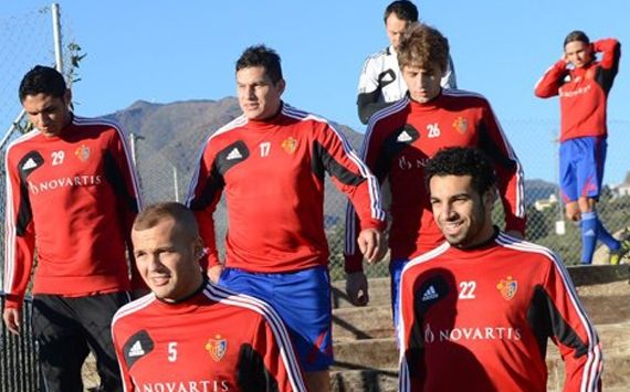 Mohamed EL NENY & Mohammad Salah in FC Basel Training