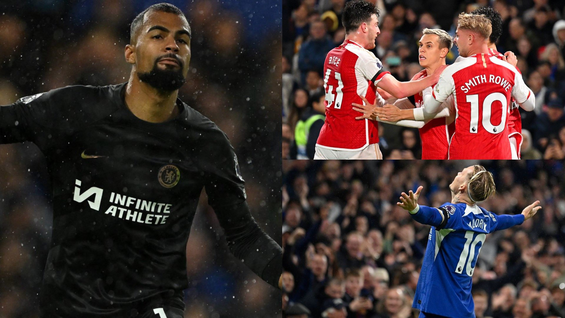 Robert Sanchez Arsenal celebrating Mykhailo Mudryk