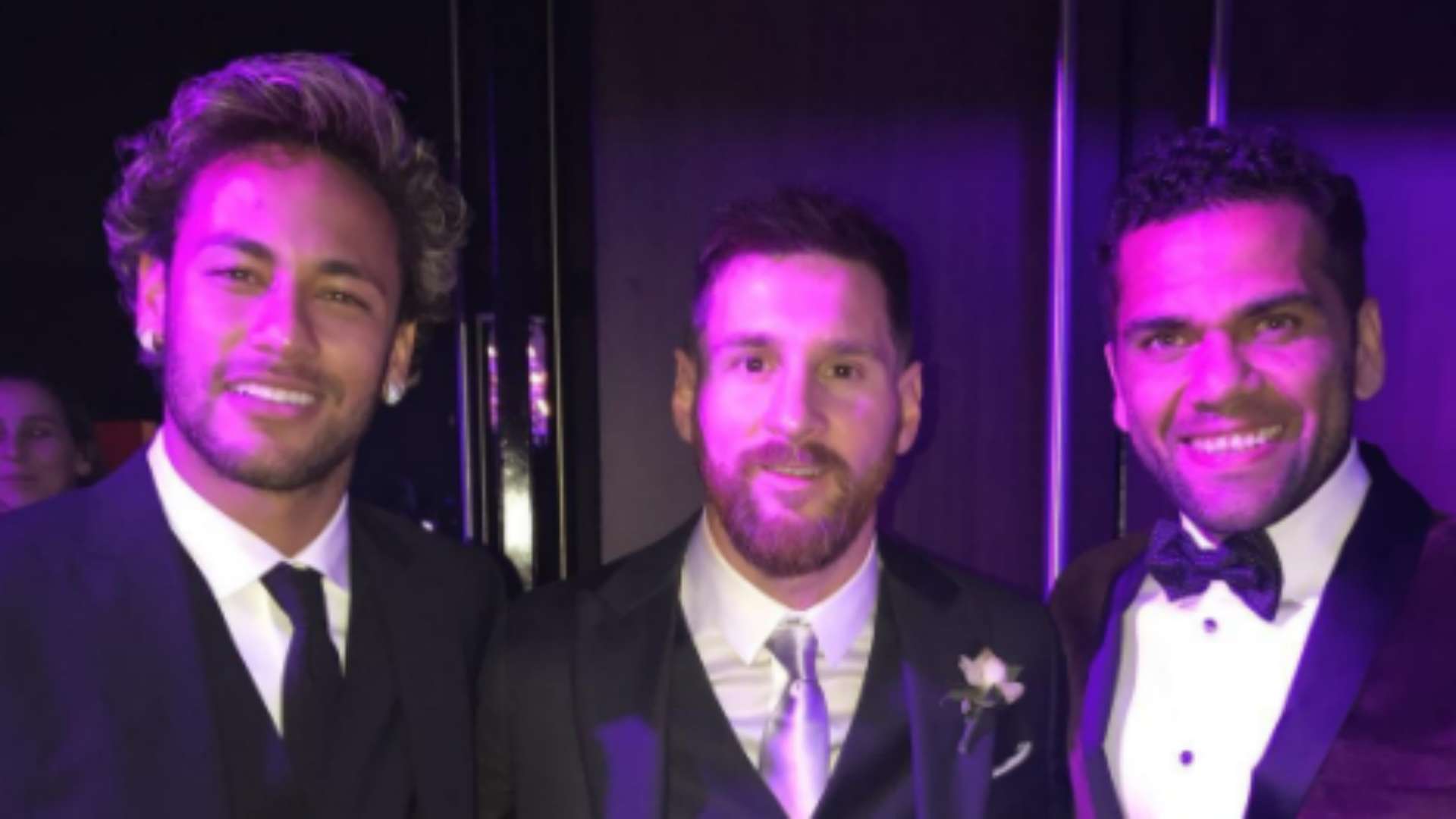 Neymar en casamiento Messi