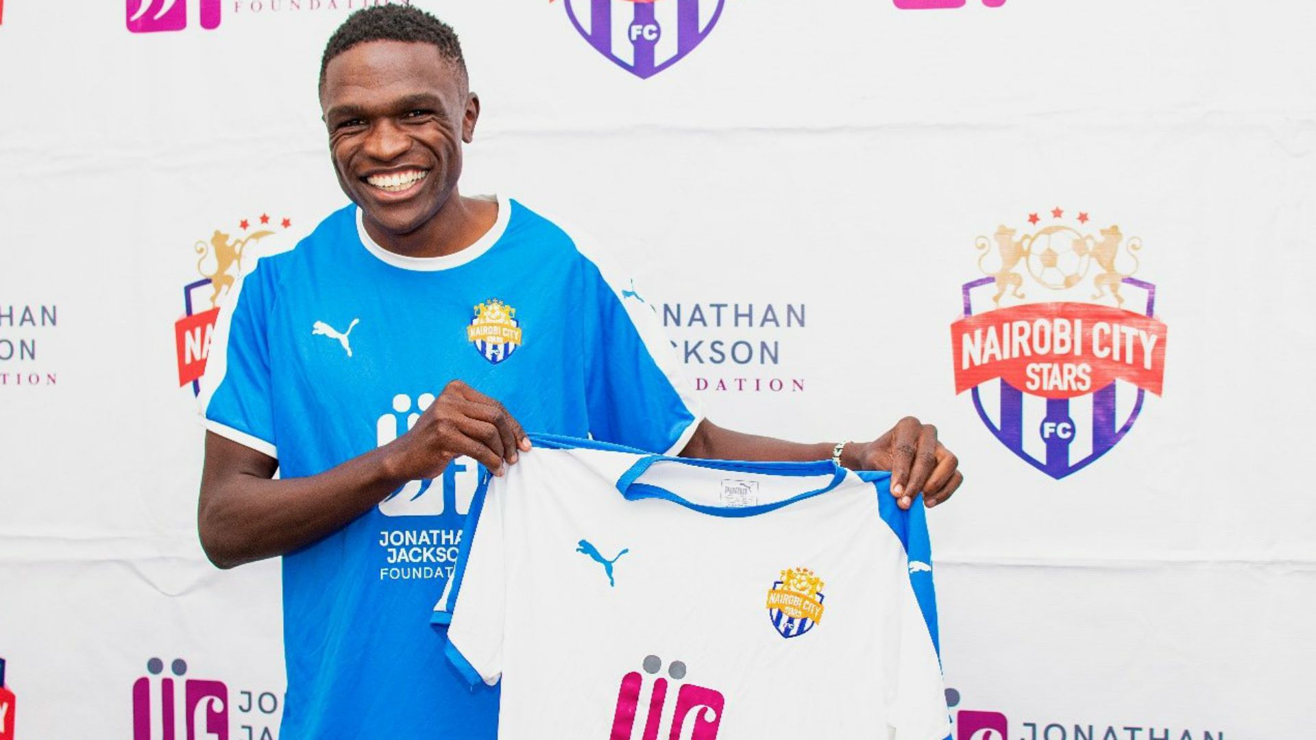 Sven Yidah signs for Nairobi City Stars.