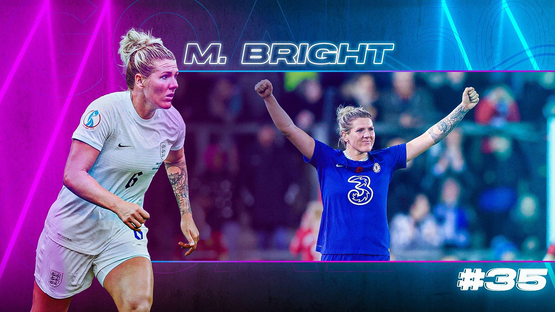 GOAL50 2022 Millie Bright GFX Ranking