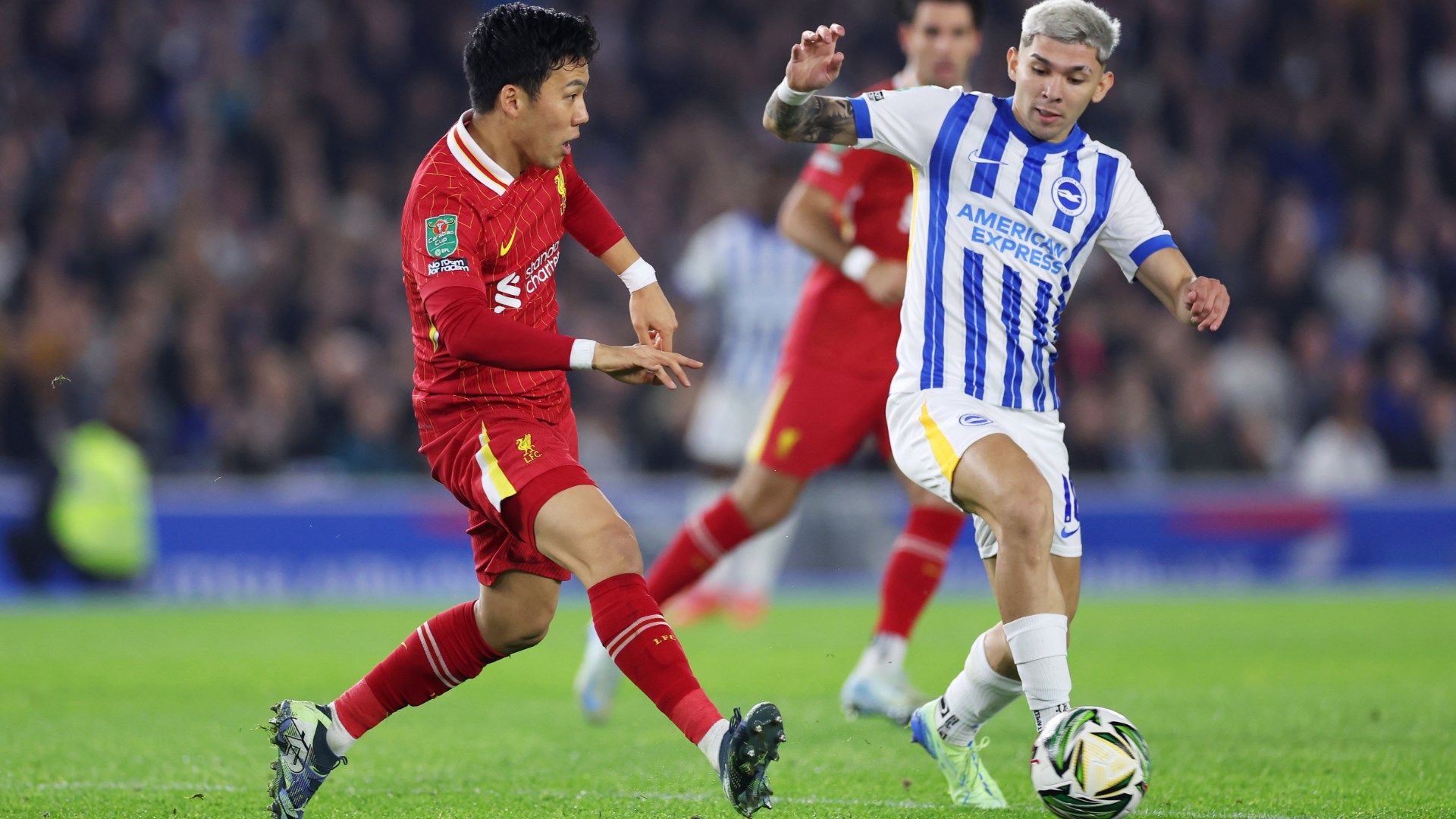 Wataru Endo Brighton Liverpool Carabao Cup 2024-25