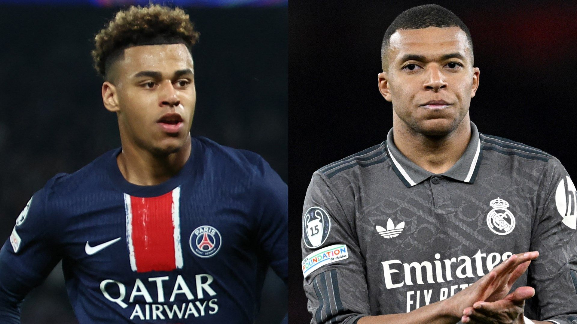 Desire Doue Kylian Mbappe