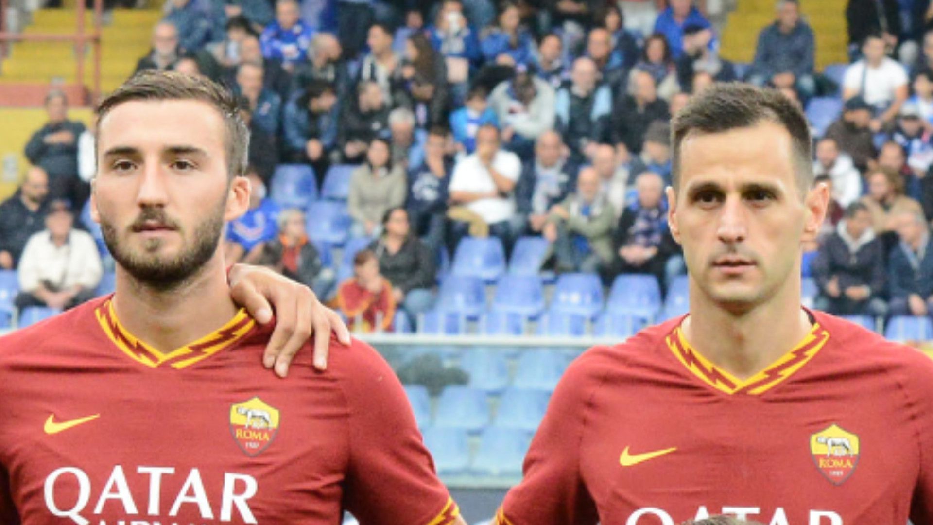 Bryan Cristante Nikola Kalinic Roma Serie A