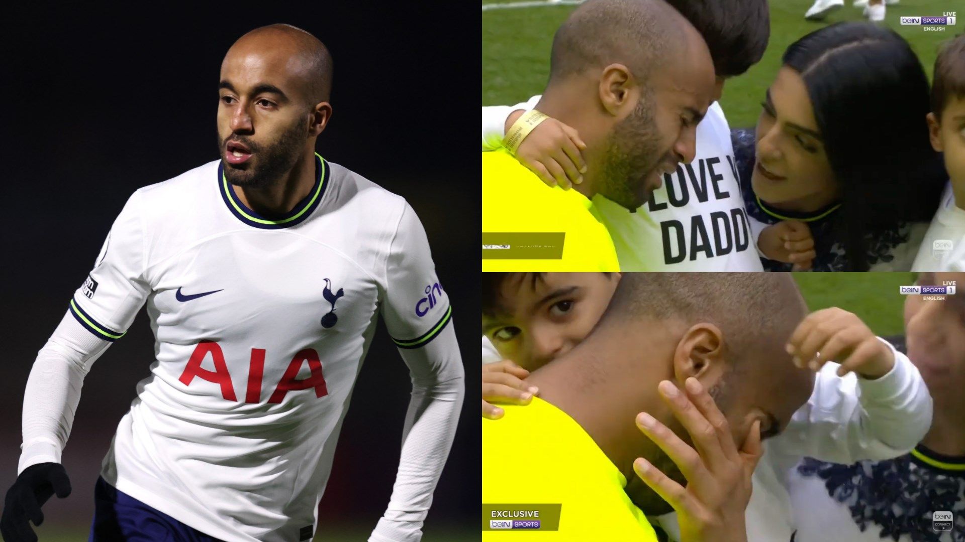 Lucas Moura Tottenham crying split