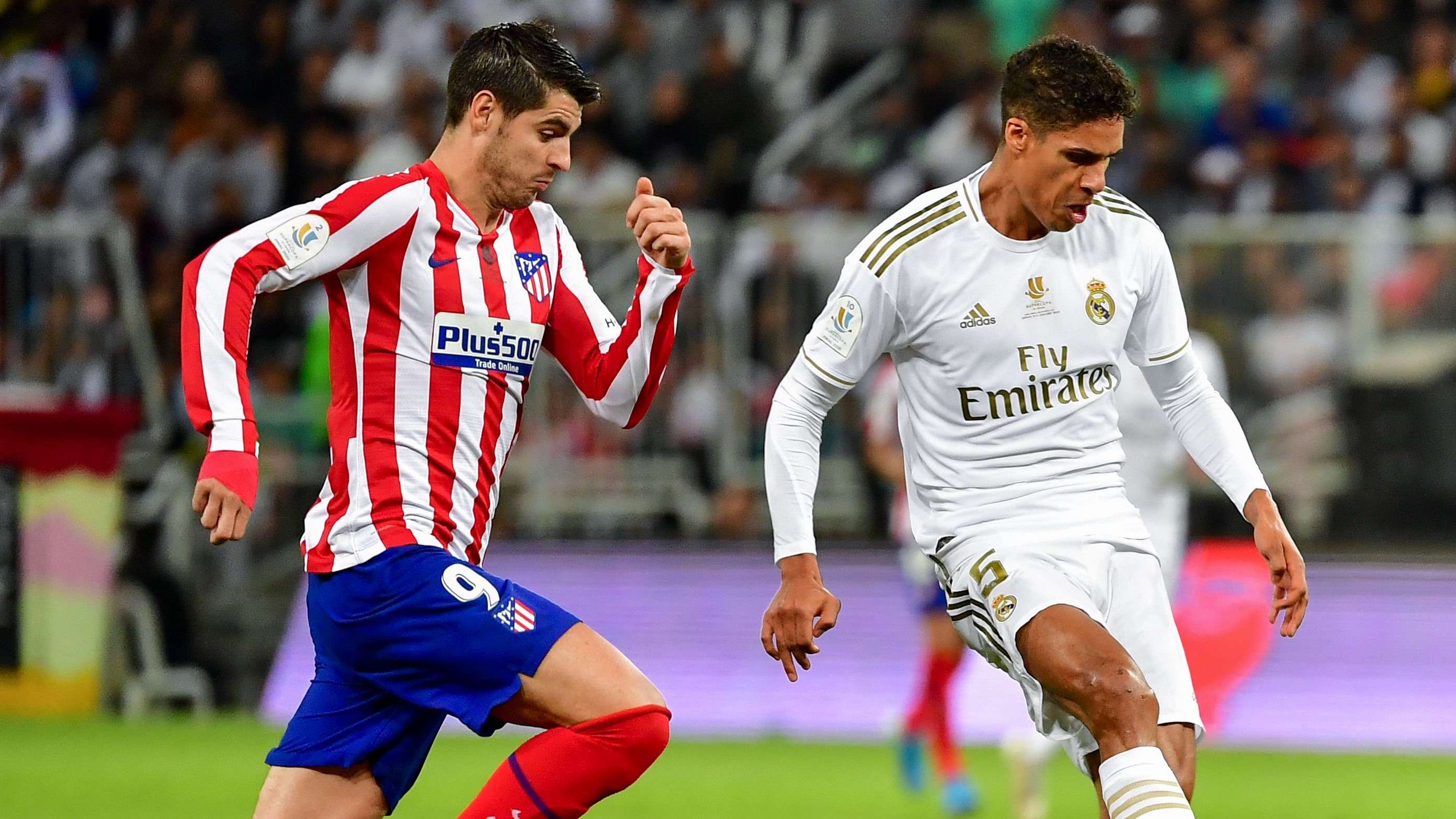 Alvaro Morata Raphael Varane Atletico Real Madrid Supercopa 12022020