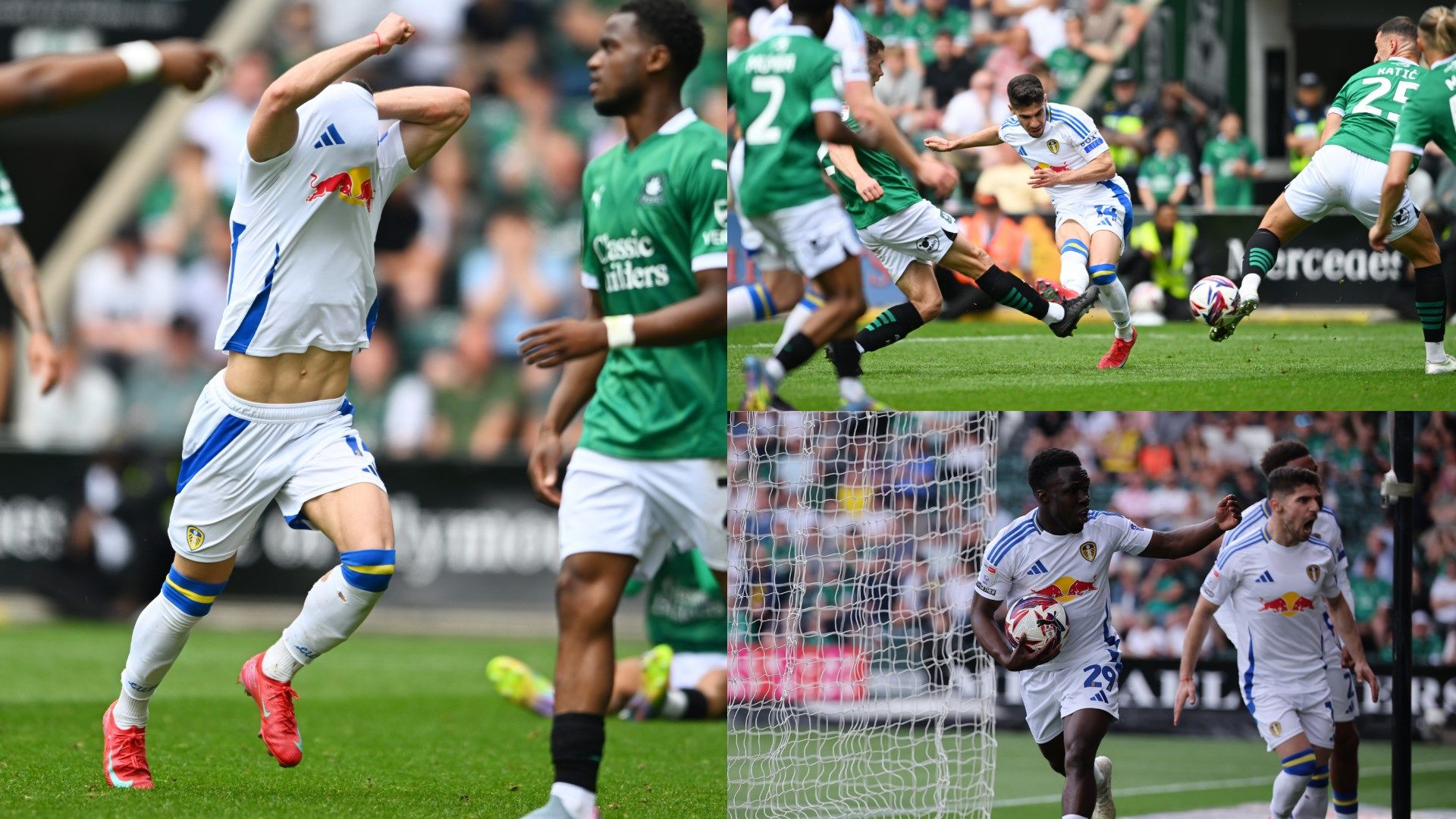 Leeds crowned champions! Daniel Farke's side officially win the Championship after 2-1 win over Plymouth Argyle as Whites pip Burnley to trophy | Goal.com UK