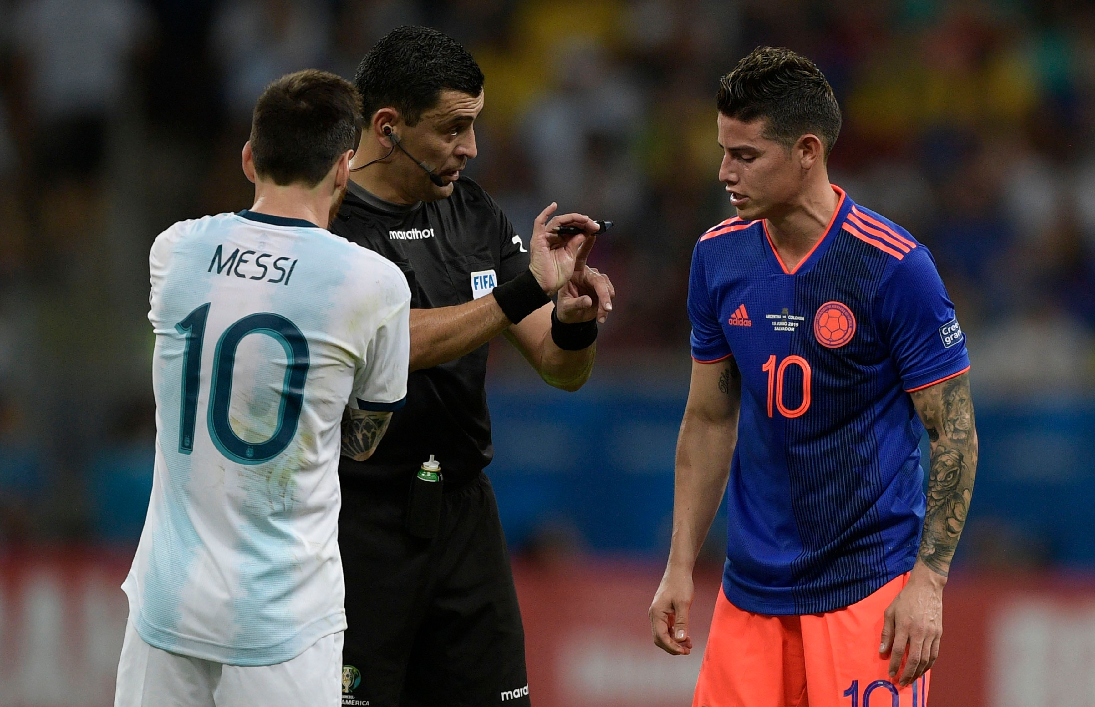 James Rodriguez Lionel Messi Argentina Colombia Copa América 2019