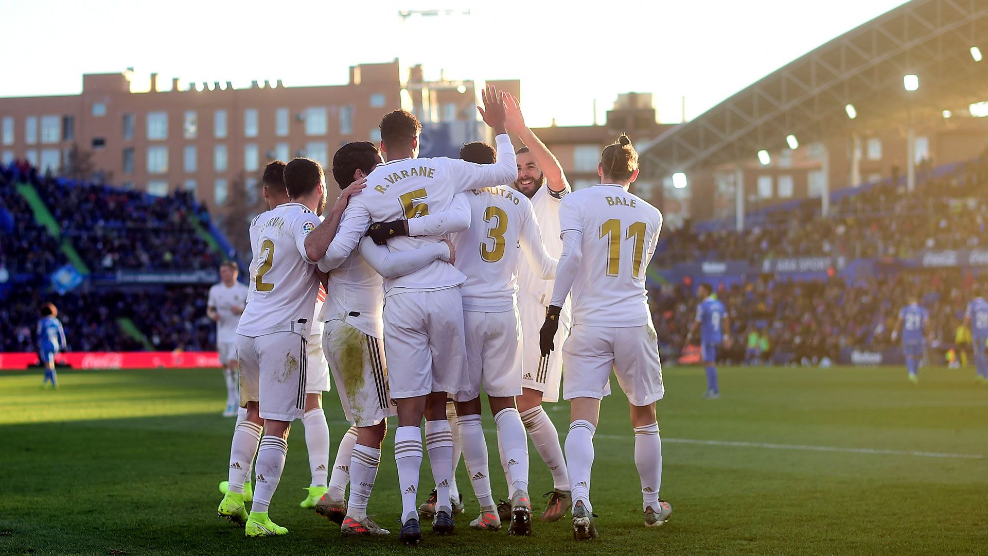 Getafe Real Madrid Goal Celebration 01042019
