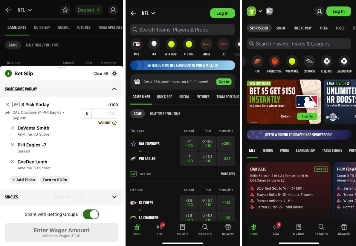 draftkings parlay betting