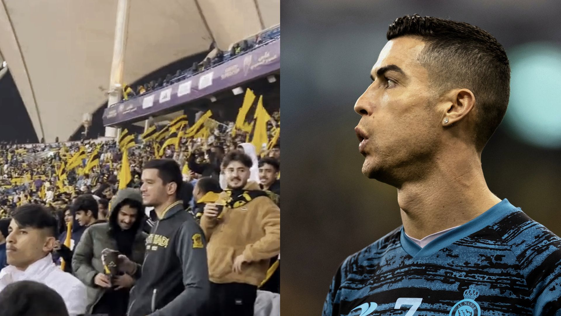 CR7 taunted by fans GFX