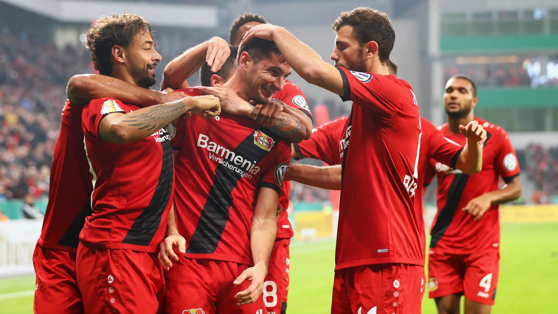 Lucas Alario Bayer Leverkusen Union Berlin DFB Pokal 24102017