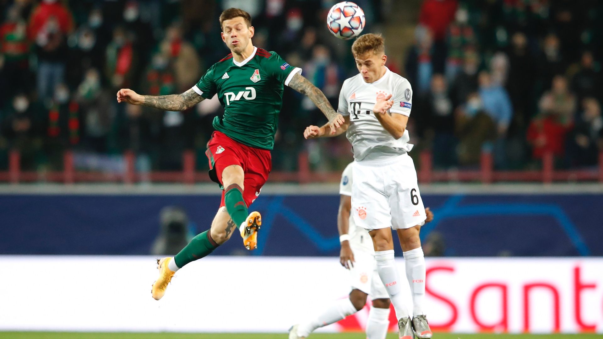 Fedor Smolov Joshua Kimmich Lok Moscow Bayern Munchen Champions League 27102020