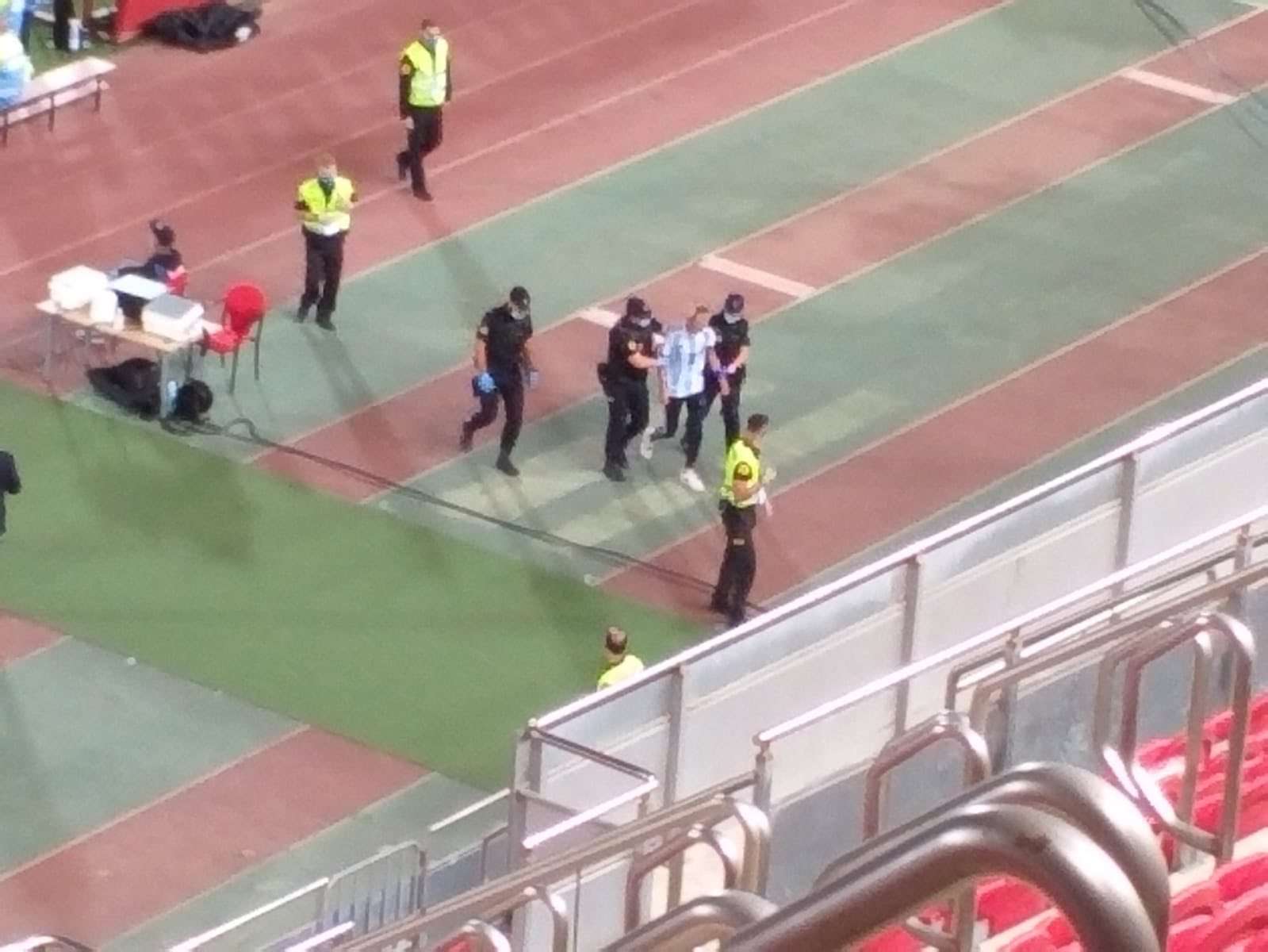 Espontáneo en el Mallorca-Barcelona