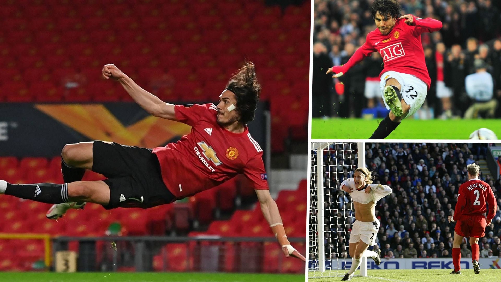 Cavani, Tevez, Forlan, Man United GFX