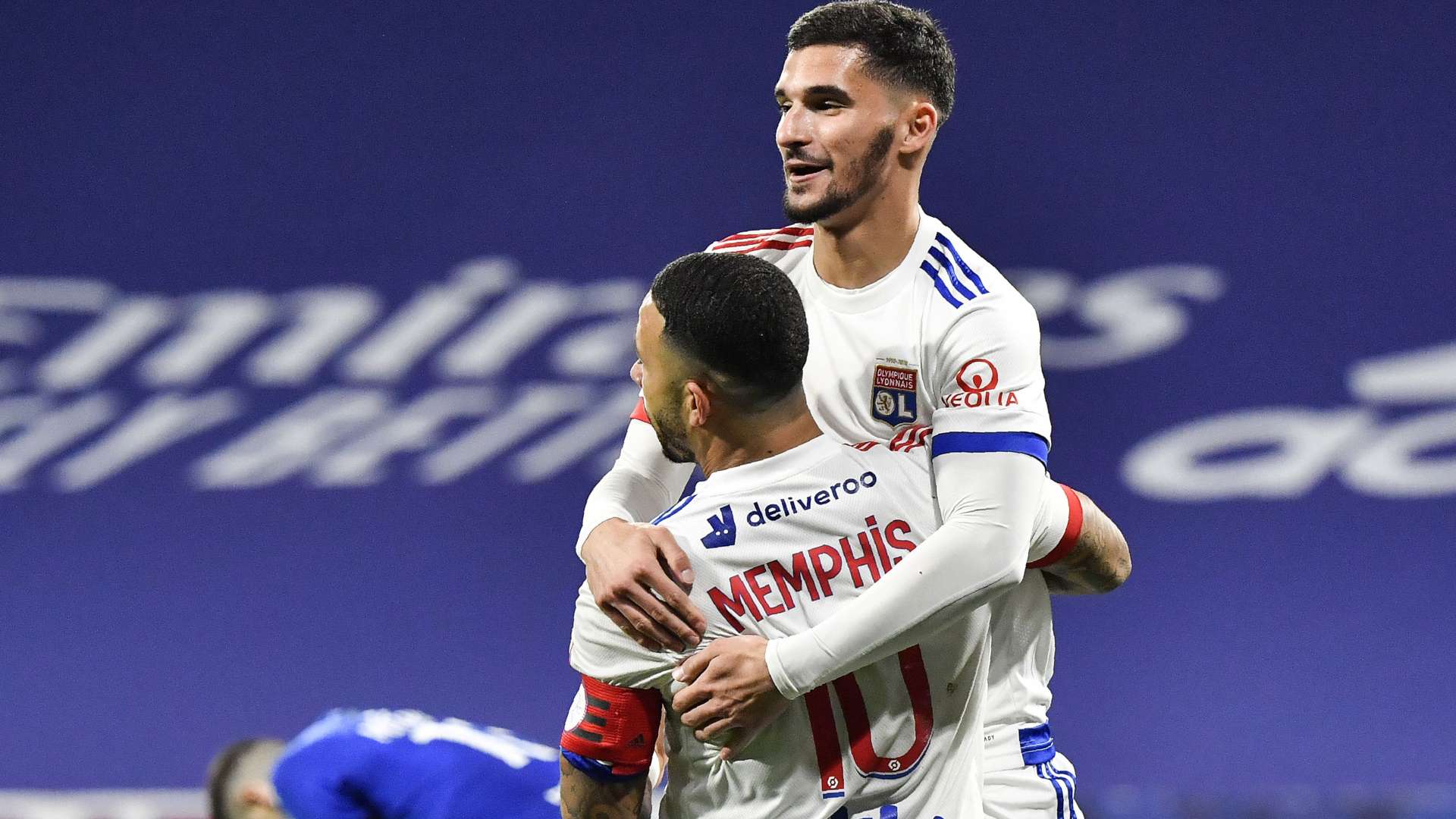 Memphis Depay Houssem Aouar Lyon Strasbourg Ligue 1 06022021