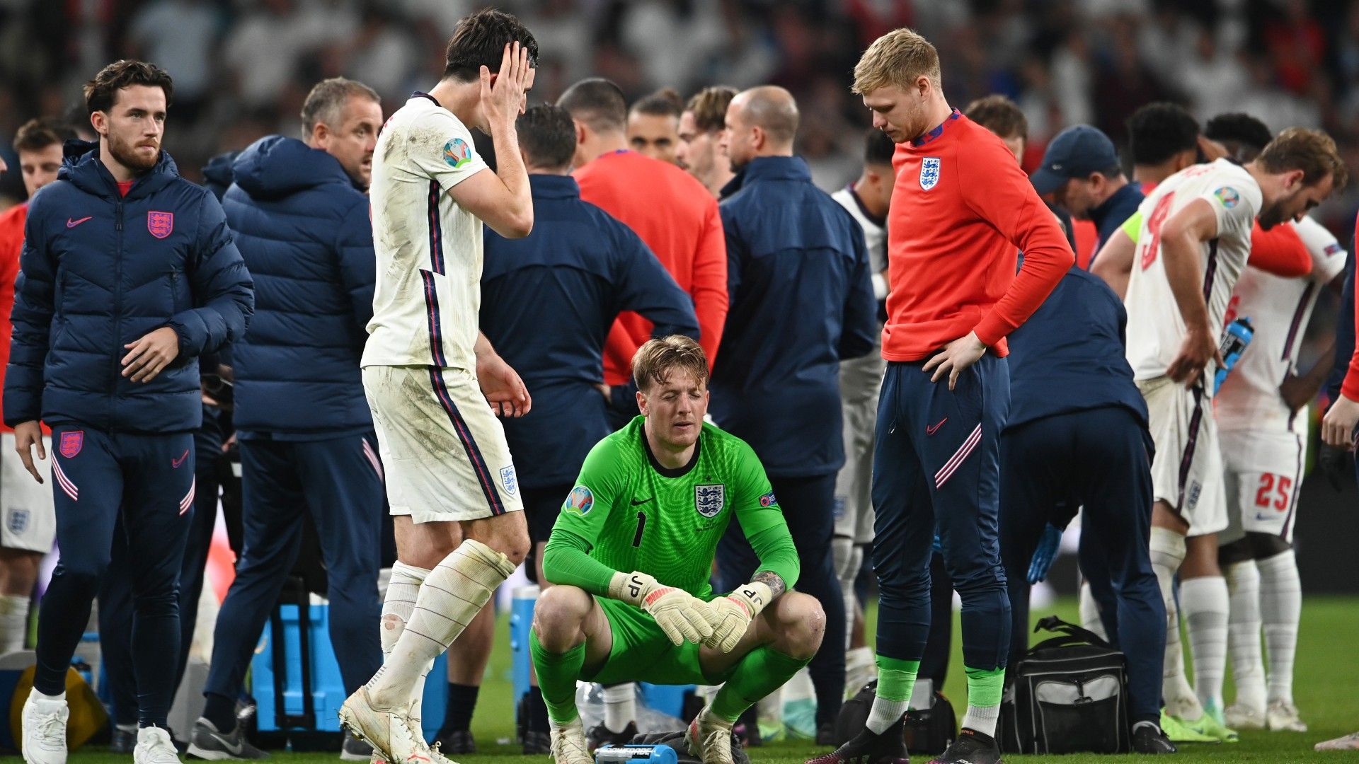 Jordan Pickford Italy vs England Euro 2020 final