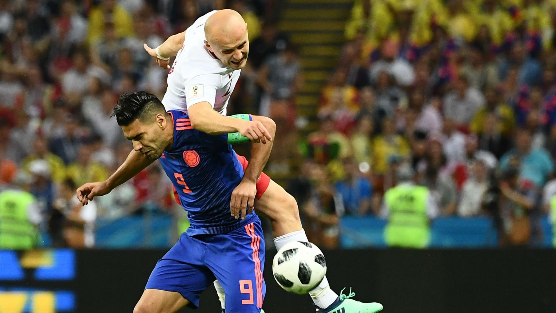 Falcao Michal Pazdan Poland Colombia World Cup 2018