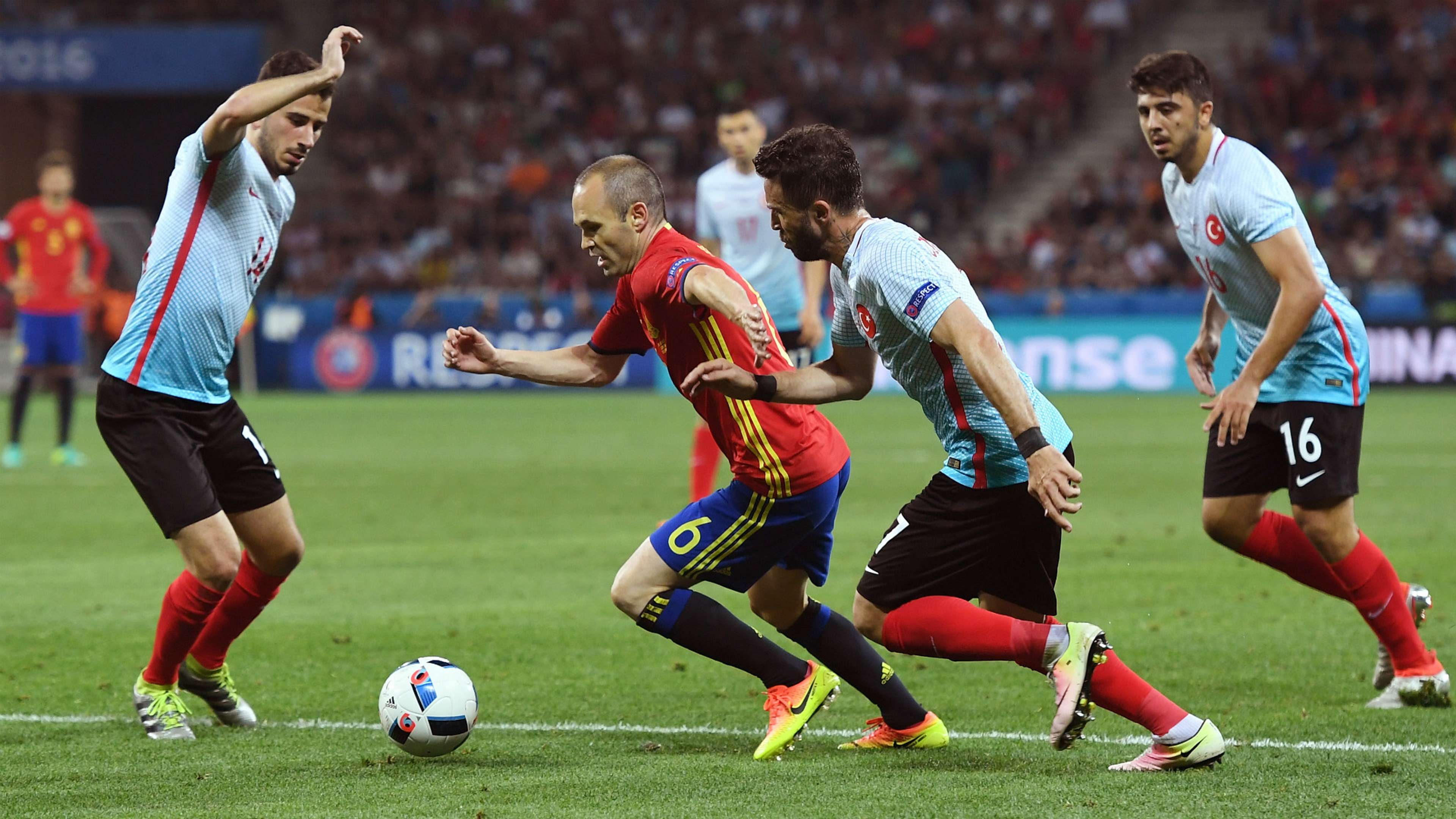 Andres Iniesta Spain Turkey Euro 2016