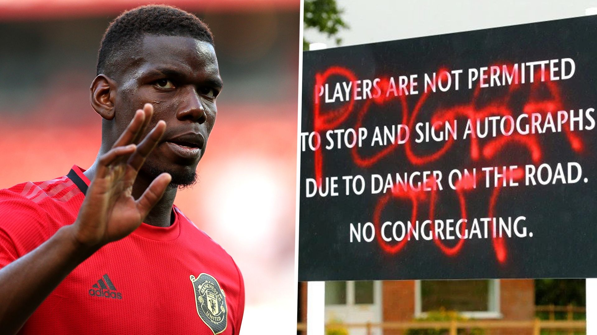 Paul Pogba Sign Carrington