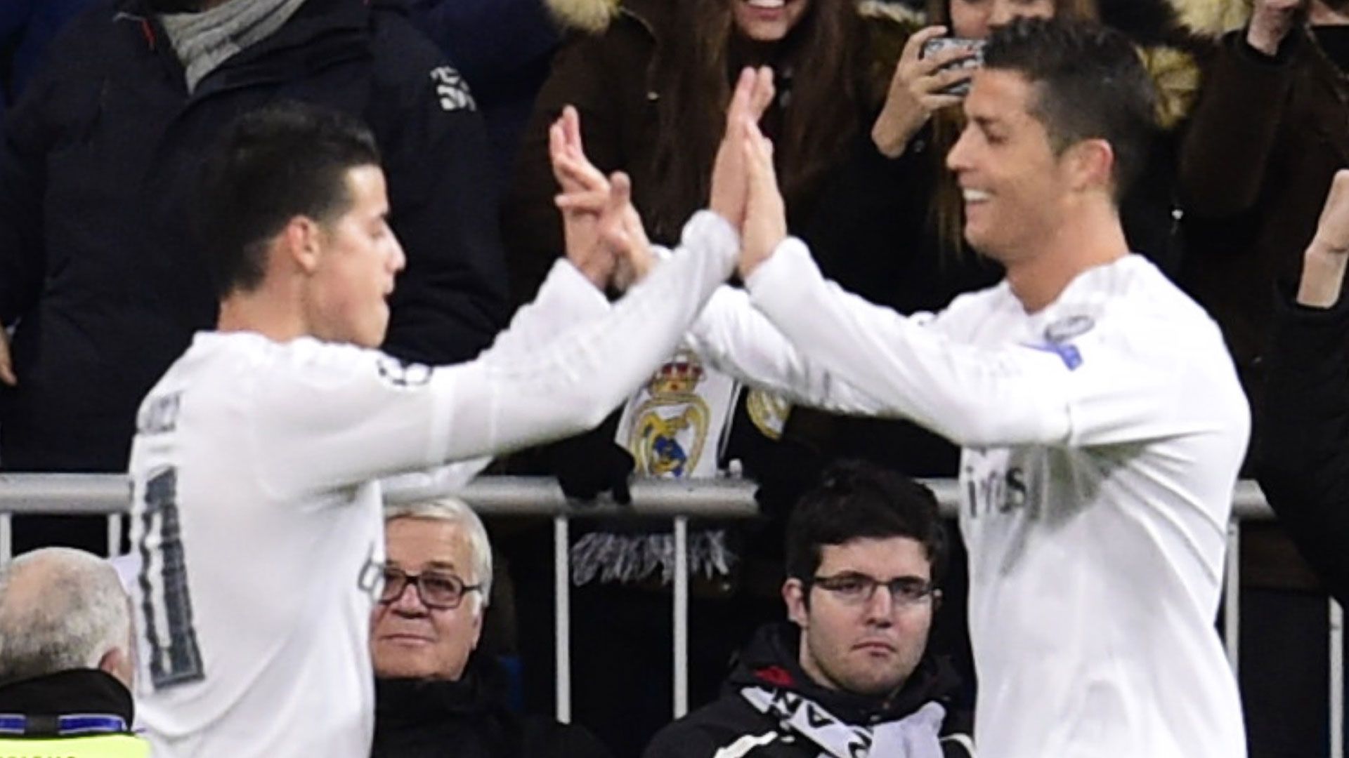 CRISTIANO RONALDO JAMES RODRIGUEZ REAL MADRID UEFA CHAMPIONS LEAGUE 08032016