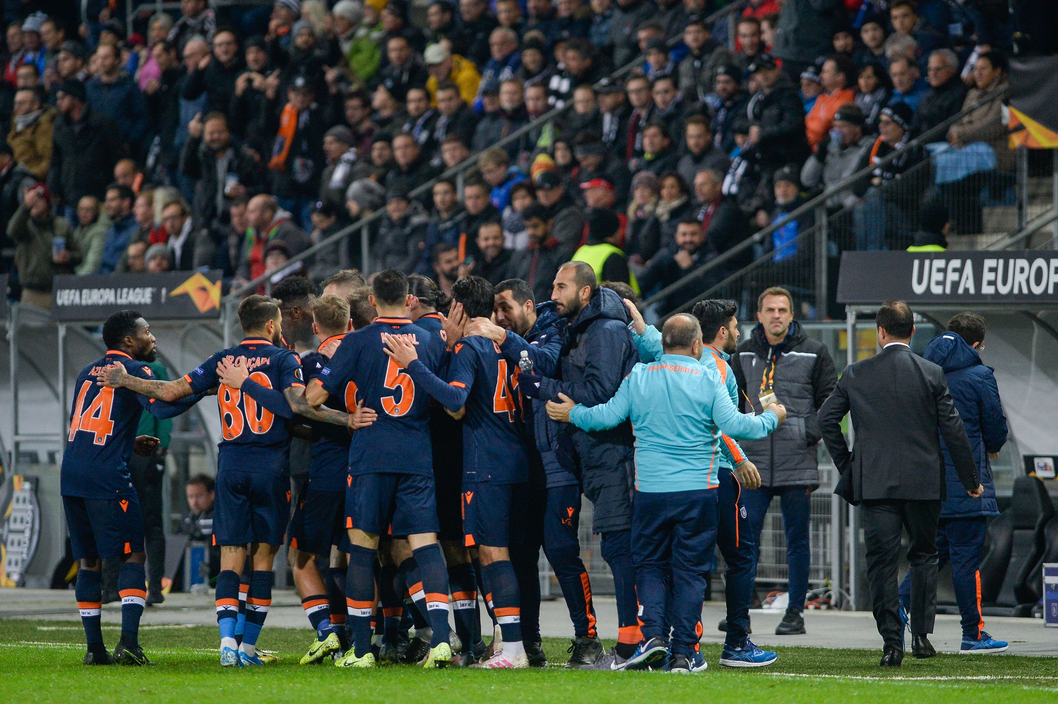 Basaksehir goal celebration v Wolfsberger 11072019
