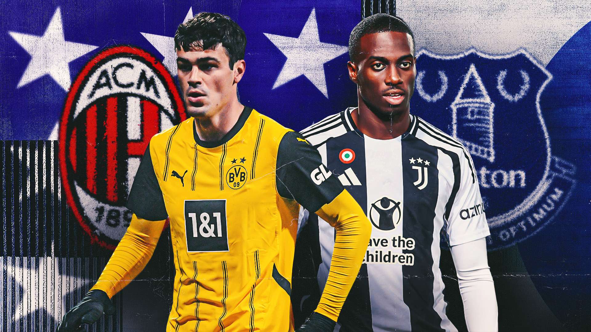 Gio Reyna Dortmund, Tim Weah Milan