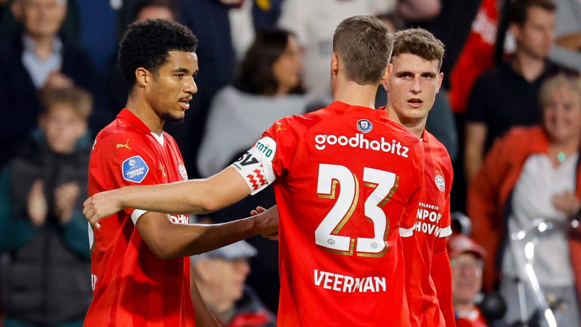 Malik Tillman celebration PSV 2023