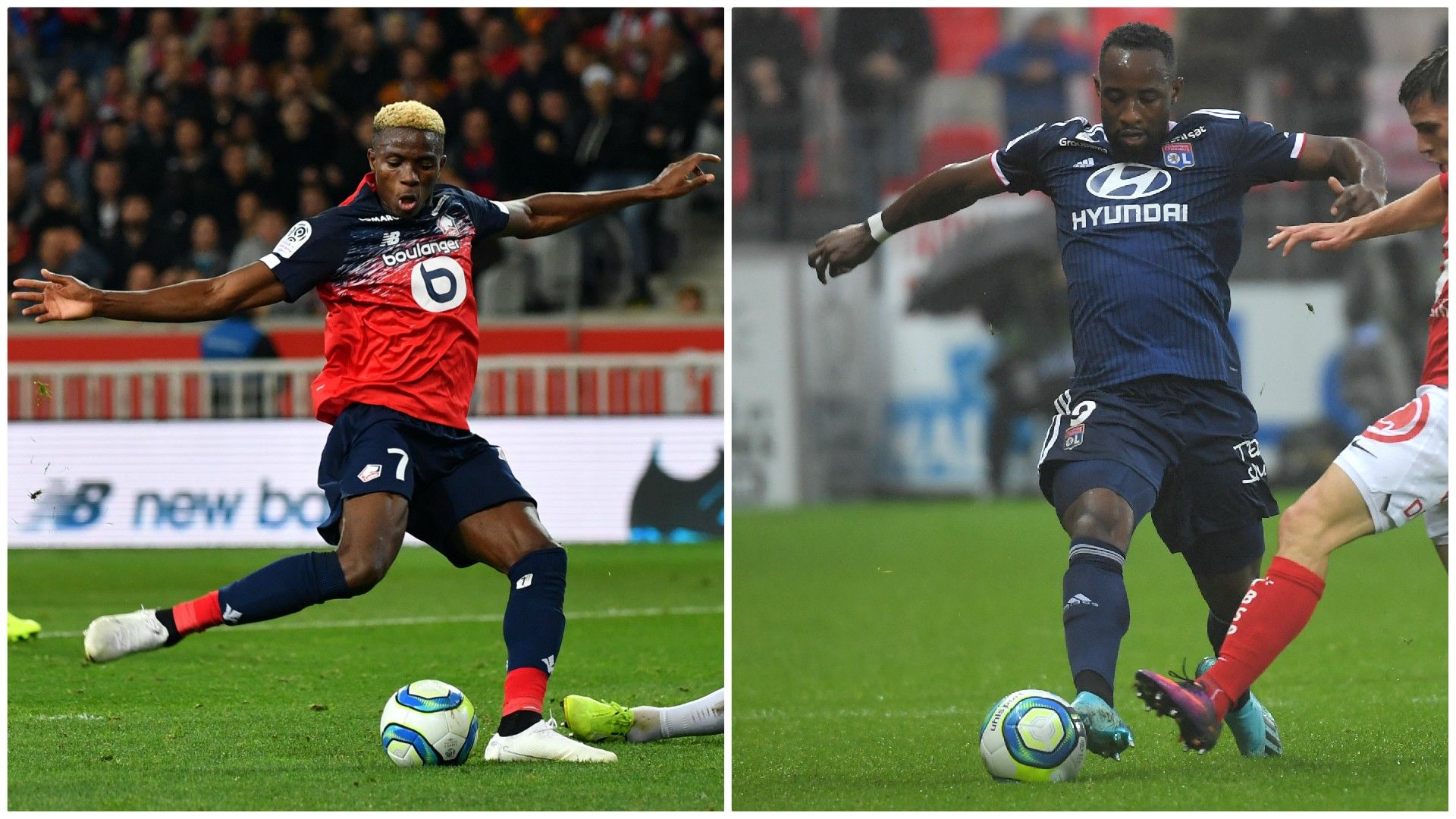 Victor Osimhen (LOSC) et Moussa Dembélé (OL), meilleurs buteurs de la Ligue 1 2019-2020 après 7 journées