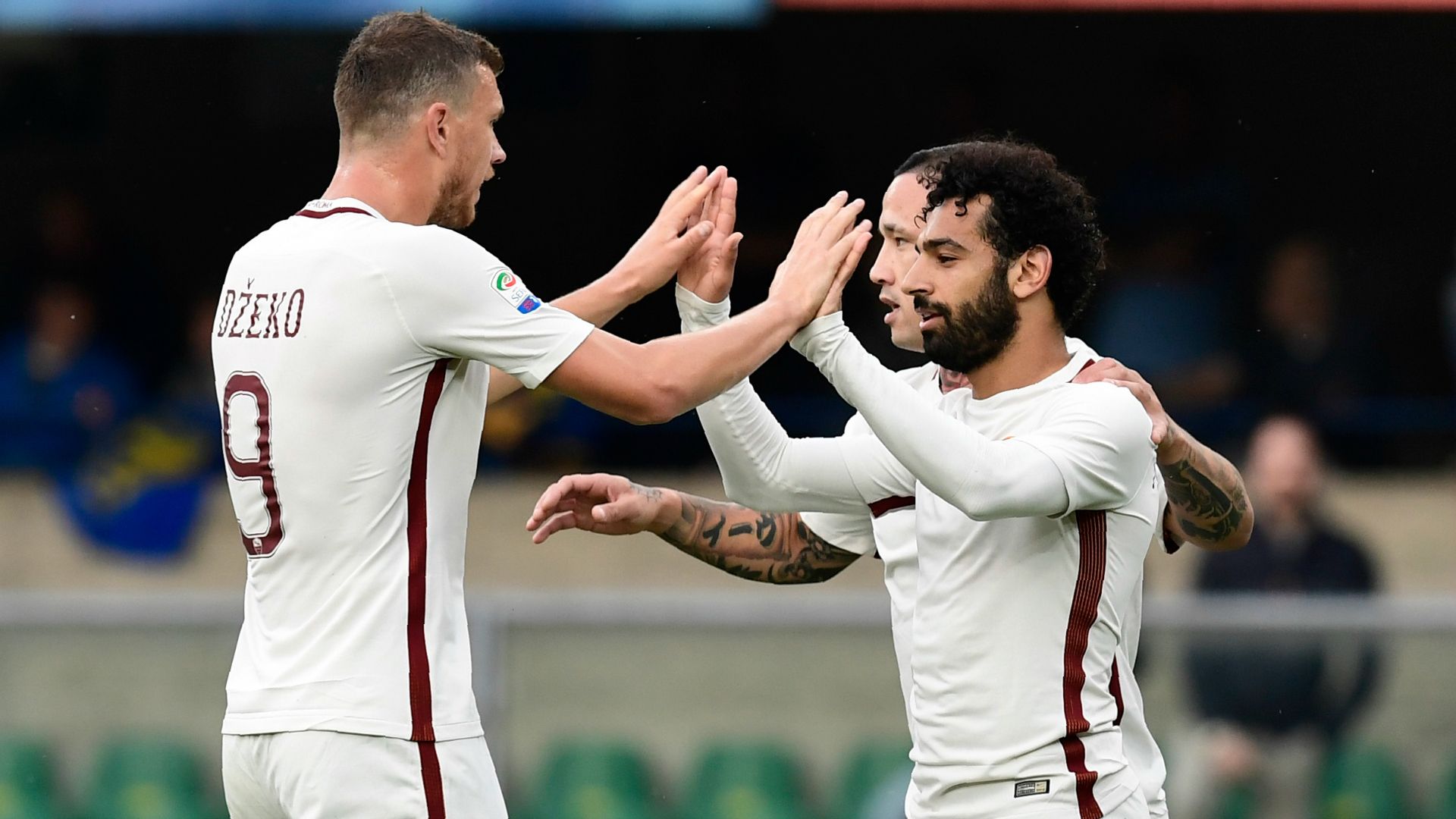 Salah Dzeko Roma Serie A