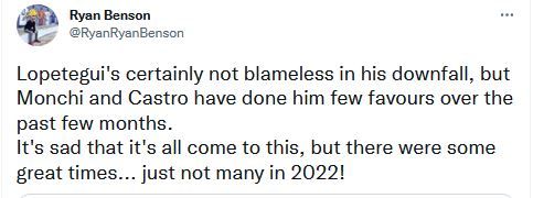 Lopetegui tweet