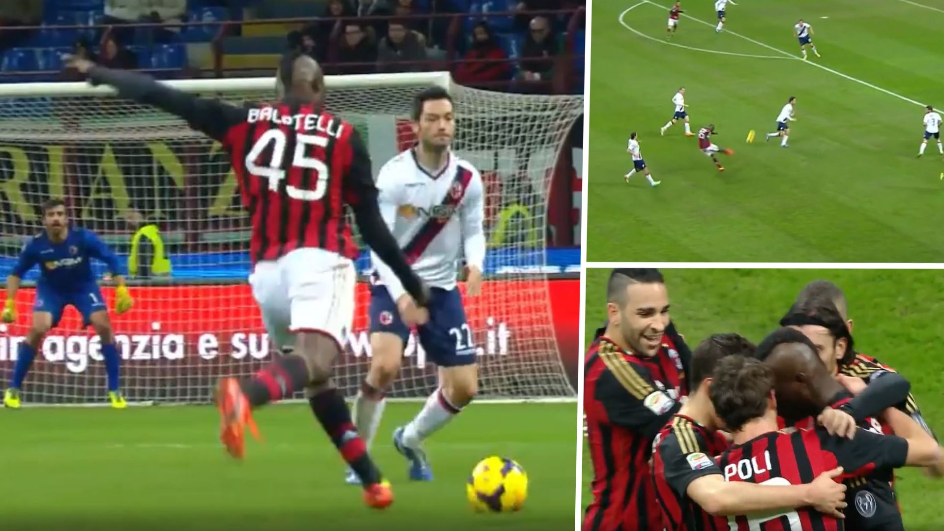 MARIO BALOTELLI GOAL MILAN GFX