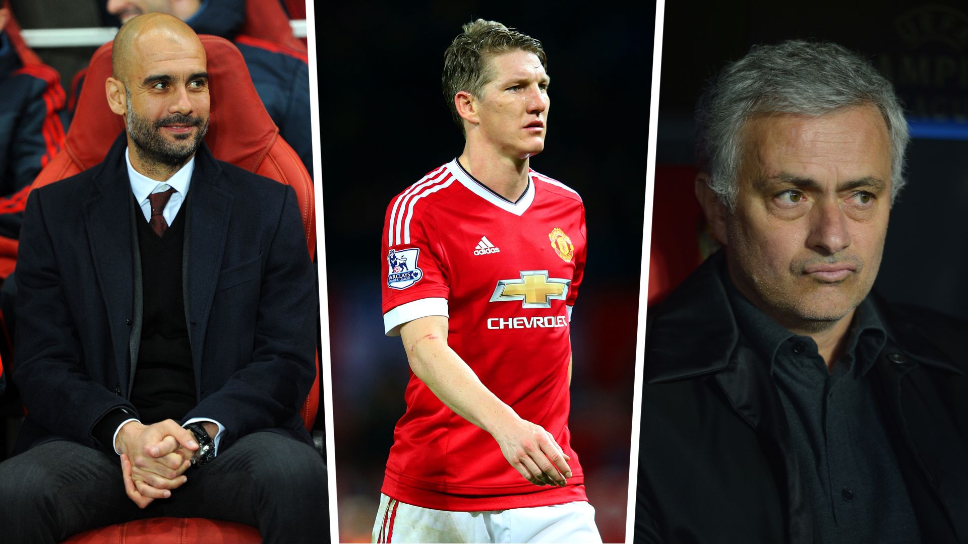 Bastian Schweinsteiger, Pep Guardiola, Jose Mourinho GFX