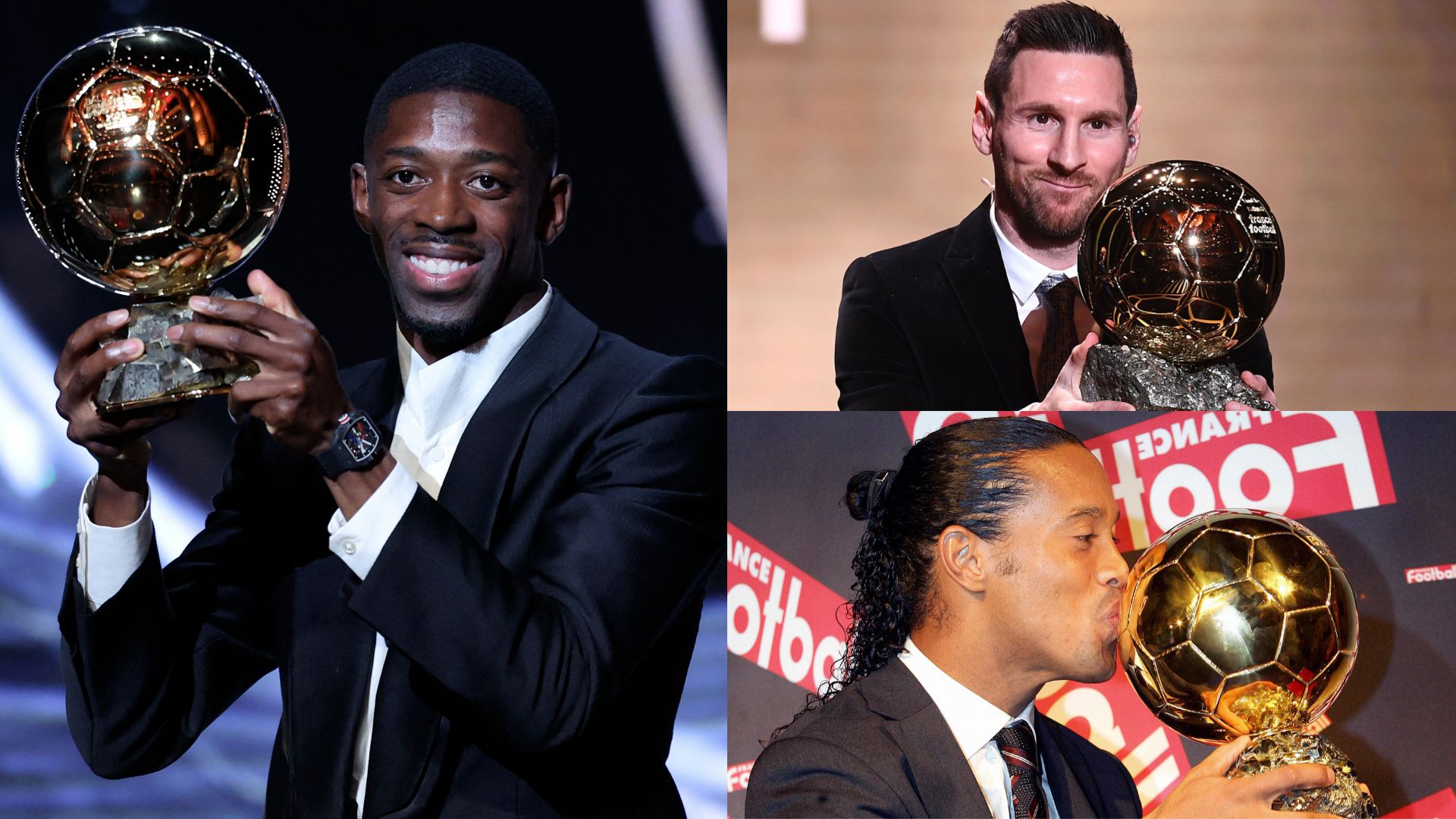 Ousmane Dembele Ballon d'Or Lionel Messi Ronaldinho