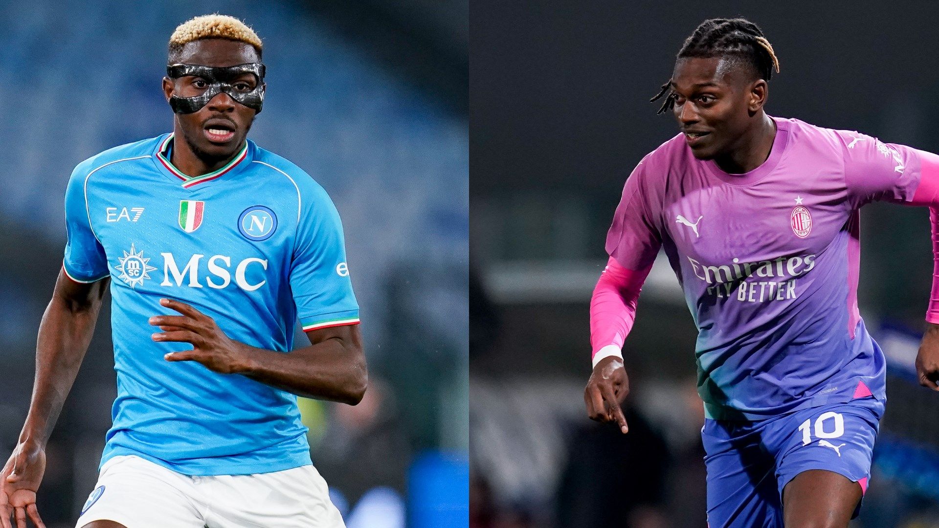 Victor Osimhen Rafael Leao 2023-24