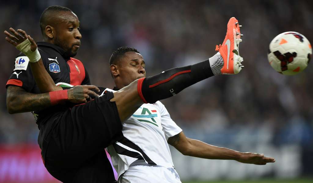 Jean-Armel Kana-Biyik Christophe Mandanne Rennes Guingamp Coupe de France 05032014