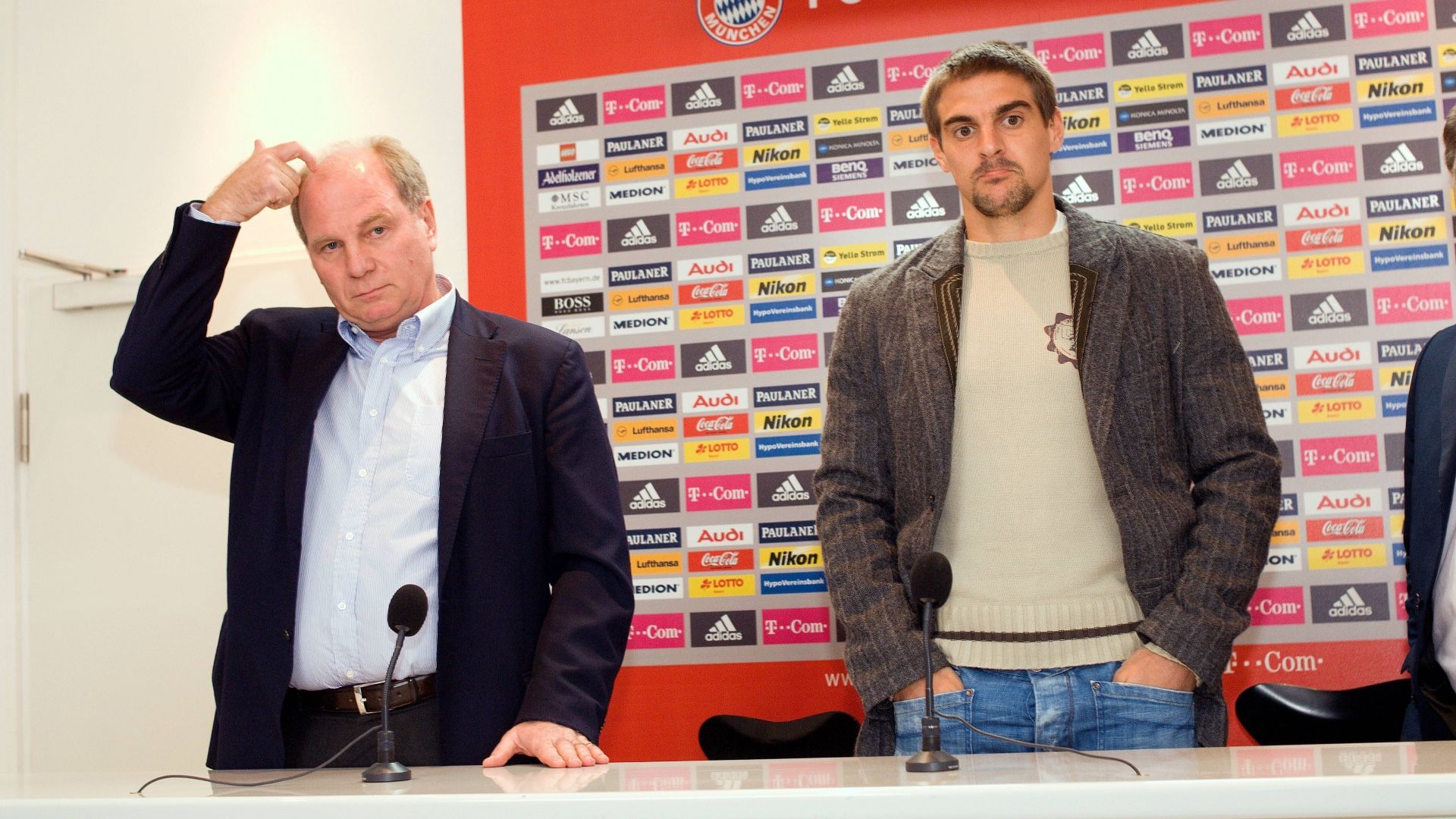 ONLY GERMANY Uli Hoeness Sebastian Deisler FC Bayern 2007