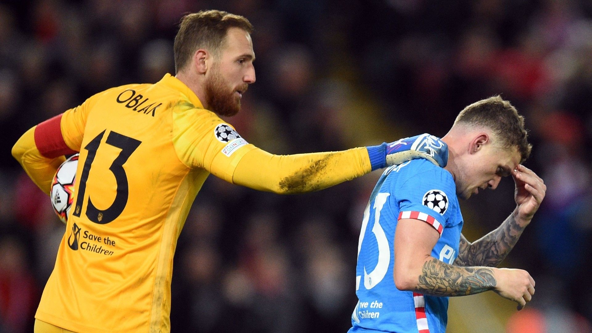 Jan Oblak Kieran Trippier Atletico Madrid 2021-22