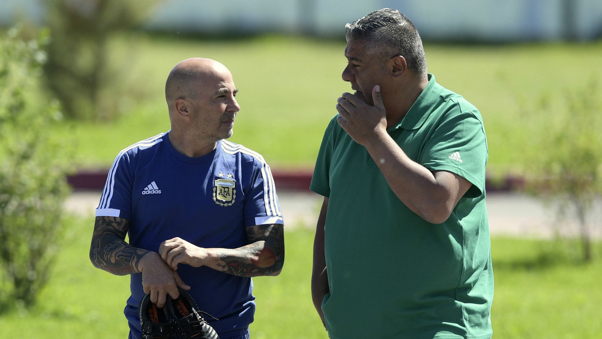 Jorge Sampaoli Chiqui Tapia Argentina Training 2018 World Cup