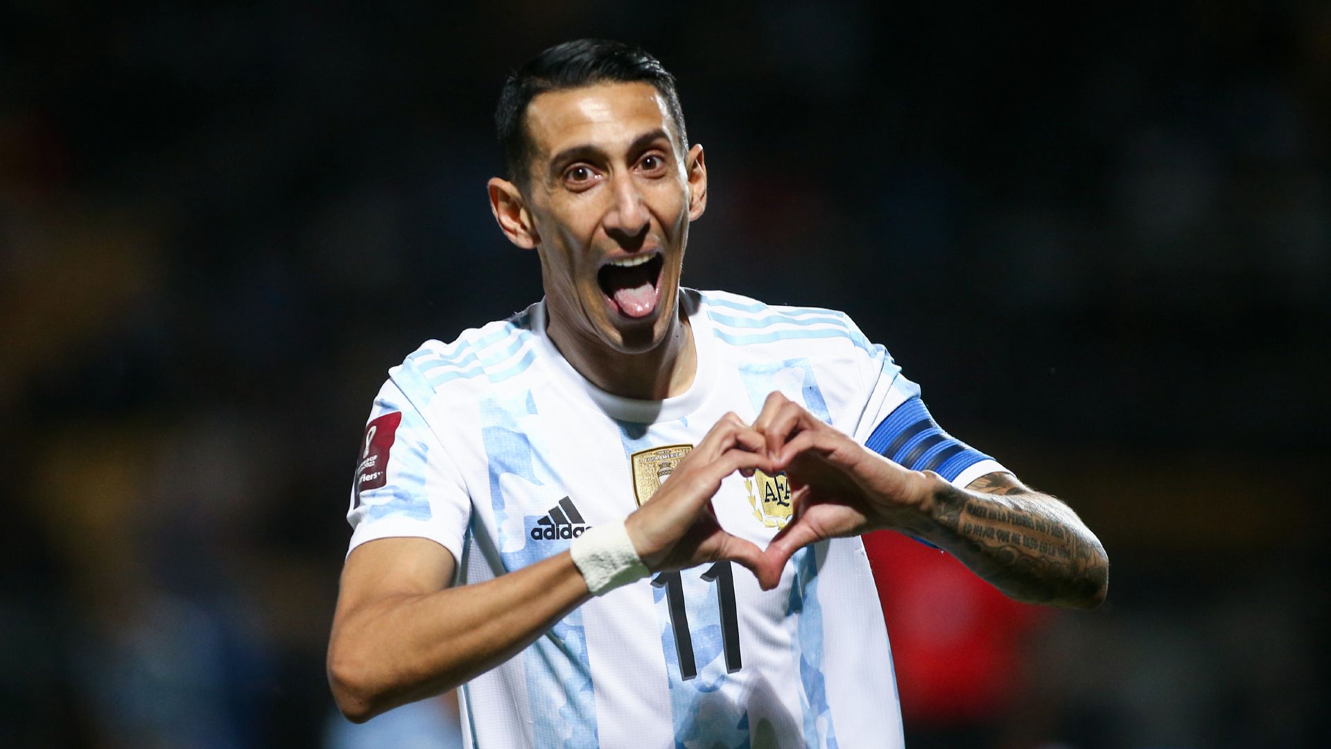 Angel Di Maria Argentina Uruguay Eliminatorias 121121