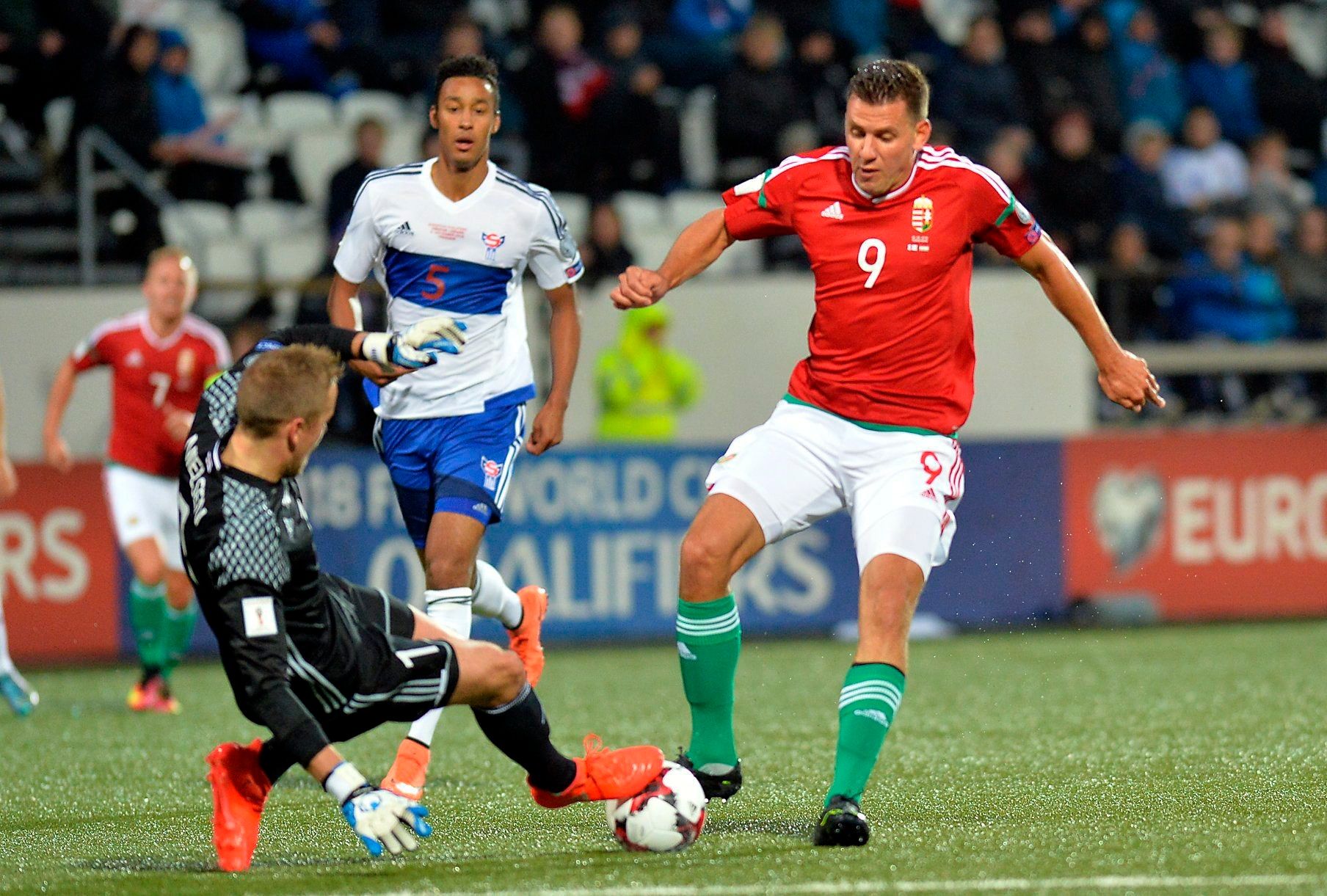 Szalai Ádám at Faroe Islands vs Hungary