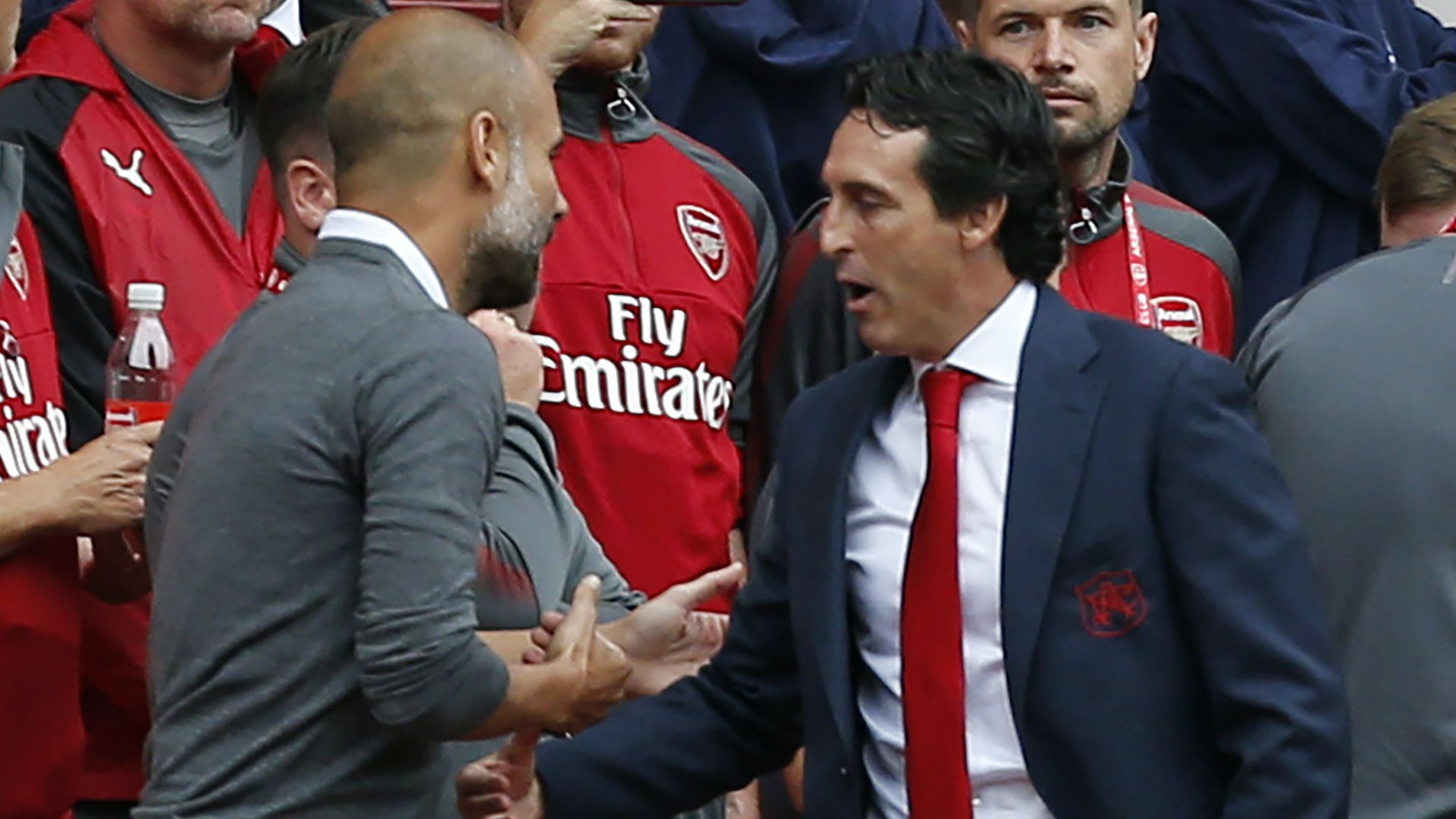 Unai Emery Pep Guardiola Arsenal Man City