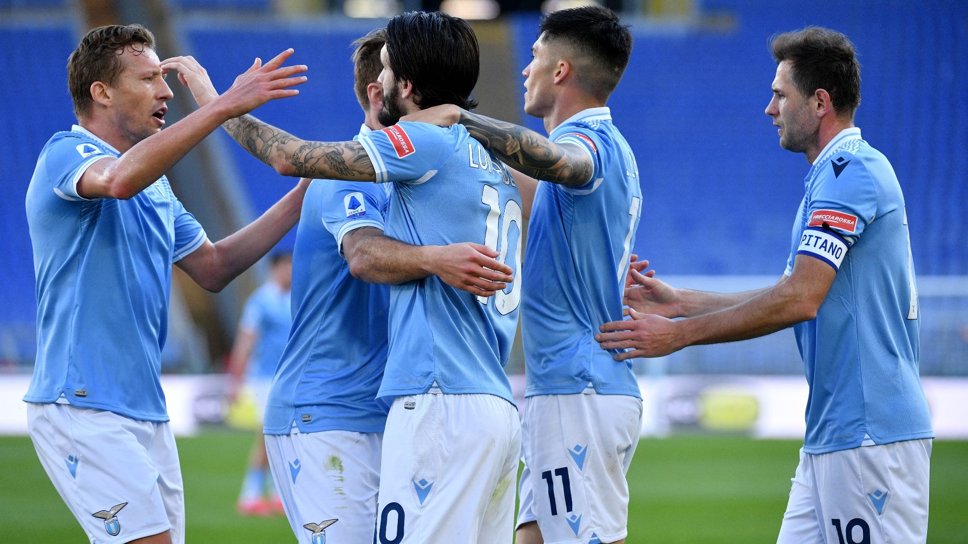 Lazio Sampdoria Luis Alberto celebrating